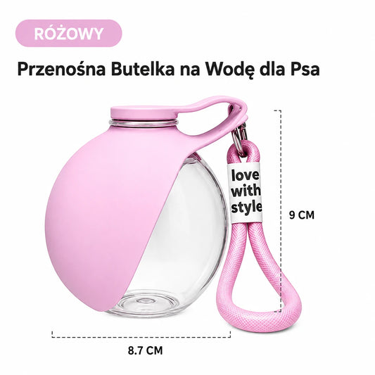 Przenośna butelka na wodę dla psa
